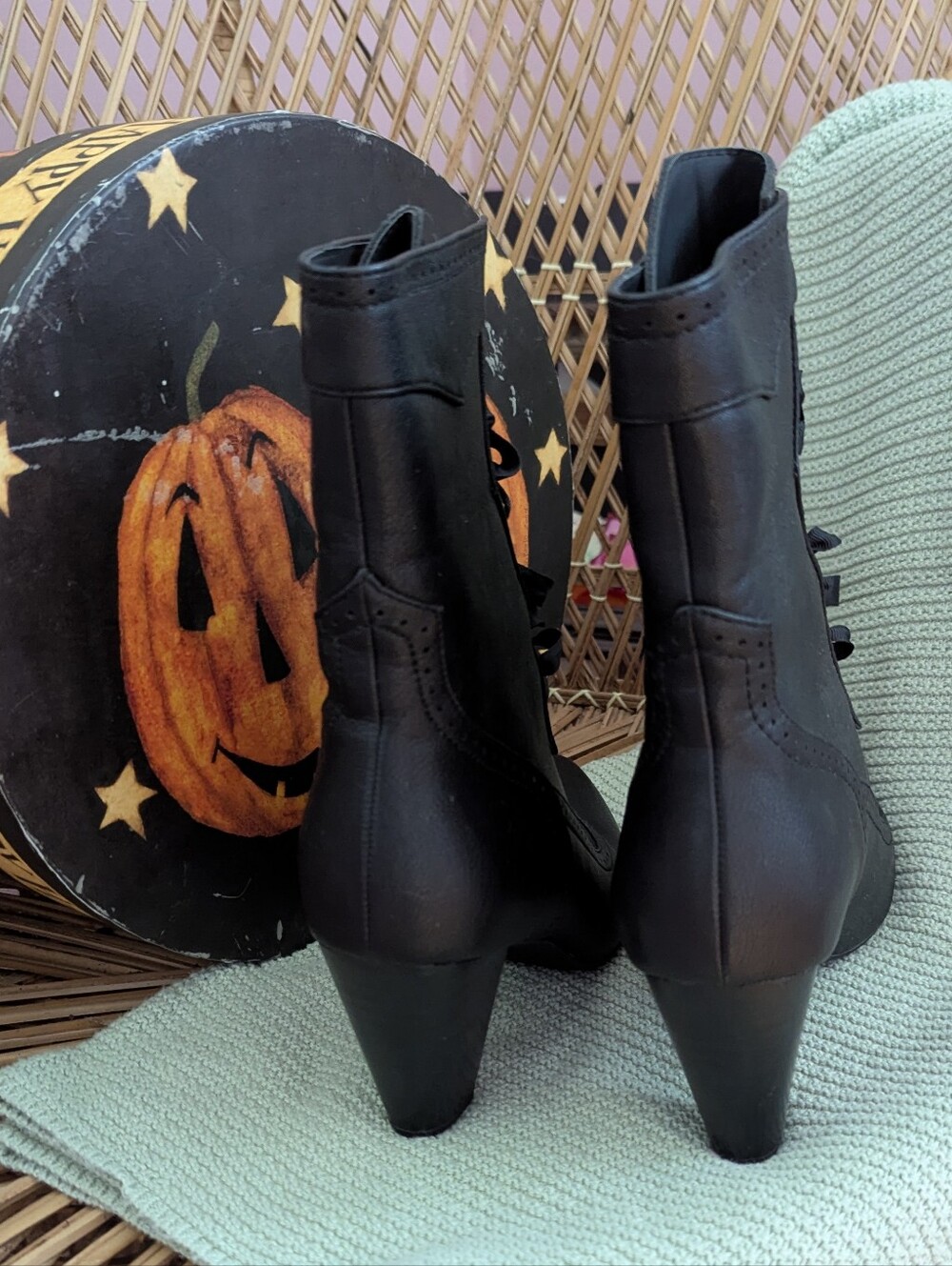 Victorian Vices Lace Up Boots Dolls Kill Widow - Picture 4 of 5